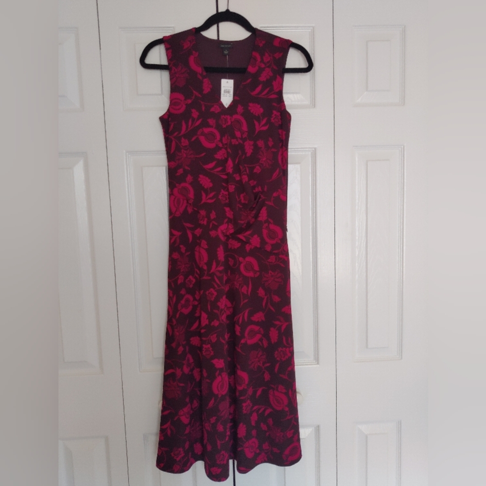 Ann Taylor Midi Dress, Size 0, NWT